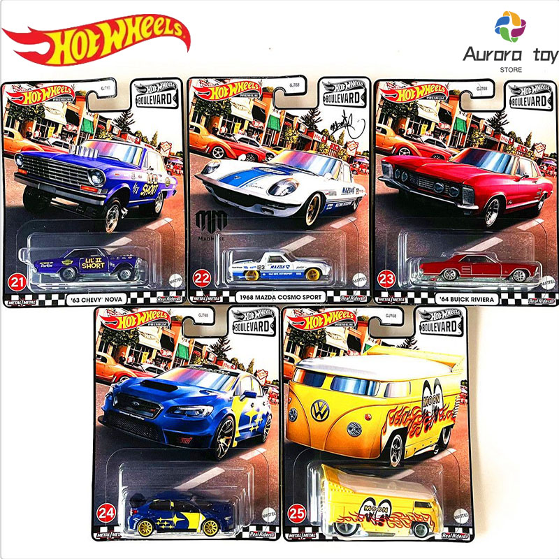 Mattel Toy Hot Wheels - ล้อร้อนรถรุ่น Boulevard 5 Series Mazda Subaru