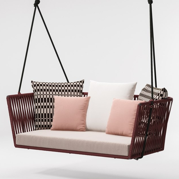 Kids Outdoor Hammock Swing - ชุดชิงช้าเด็กแบบแขวนสำหรับสวนกลางแจ้งและในร่ม พร้อมเก้าอี้แขวนแบบเปลญวนเชือกคู่สำหรับเด็ก