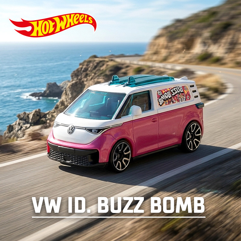Mattel Toy Hot Wheels - รถของเล่นฮอตวีลส์ ฮอตวีลส์ ซุปเปอร์คาร์ โฟล์คสวาเกน ไอดี บัซ