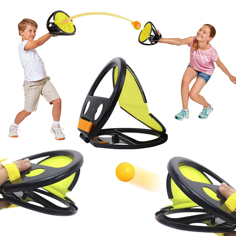 Kids Outdoor Games For Party - เกมจับลูกบอลสำหรับพ่อแม่และลูก - กีฬาสนุกๆ สำหรับเล่นกลางแจ้งและในร่ม เสริมสร้างความสัมพันธ์ในครอบครัว ช่วยพัฒนาการประสานงานระหว่างมือและตาสำหรับเด็ก