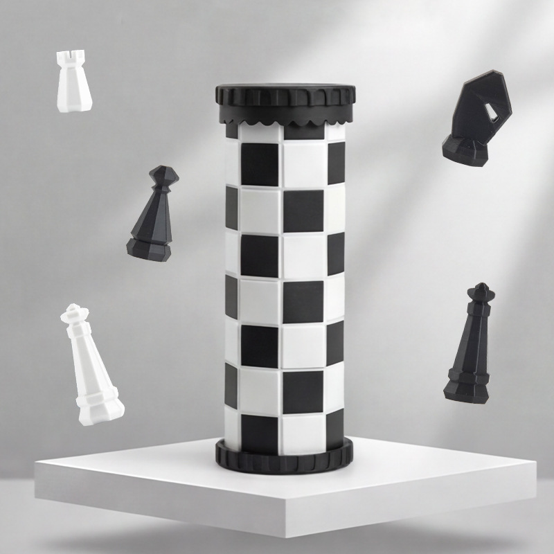Kids Outdoor Games For Party - ชุดหมากรุกสากลแบบพกพา รุ่น New Scroll Style กระดานพับได้