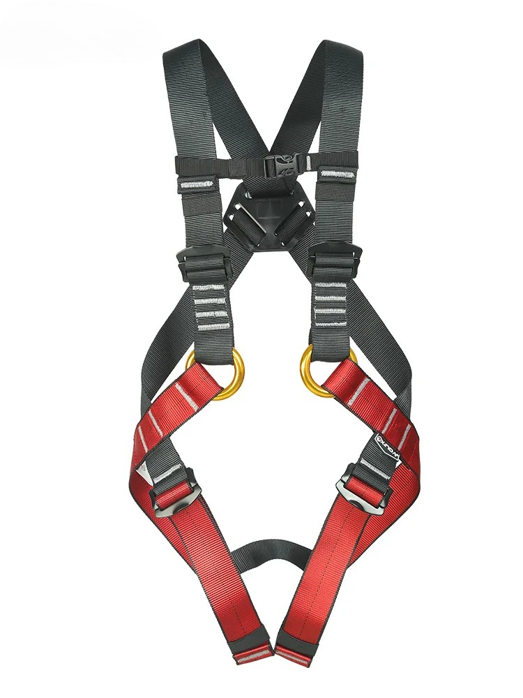 Kids Outdoor Climbing - เข็มขัดนิรภัยสำหรับเด็ก ชุดสายรัดตัวเต็มสำหรับเด็ก ปีนหน้าผา ป้องกันความปลอดภัยสำหรับเด็ก ชุดสายรัดเด็ก อุปกรณ์กลางแจ้ง