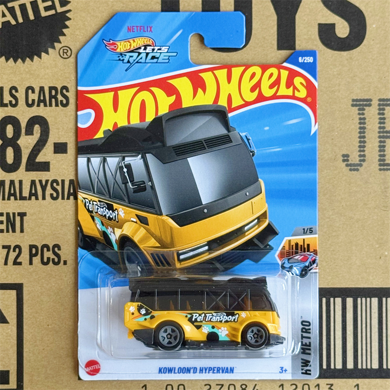 Mattel Toy Hot Wheels - รถของเล่นฮอทวีลส์ 1:64 รถซุปเปอร์ฮอทวีลส์ KOWLOON D HYPERVAN