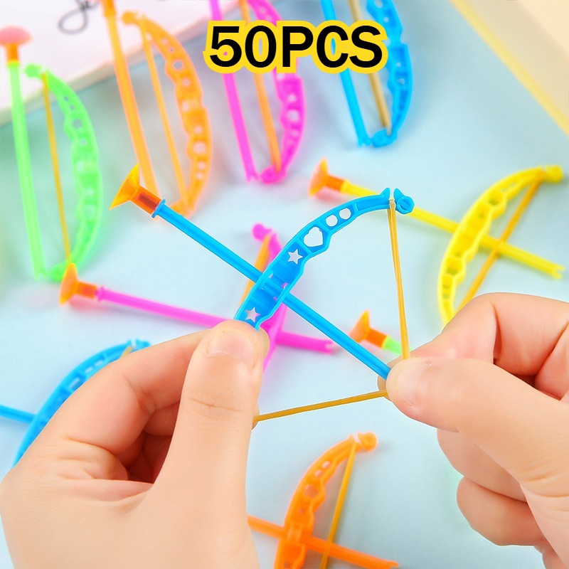 Kids Outdoor Easter Gifts - ลูกศรพลาสติกหลากสีขนาดเล็ก 50 ชิ้น ของเล่นกลางแจ้งสำหรับเด็ก ของขวัญวันเกิด ปาร์ตี้