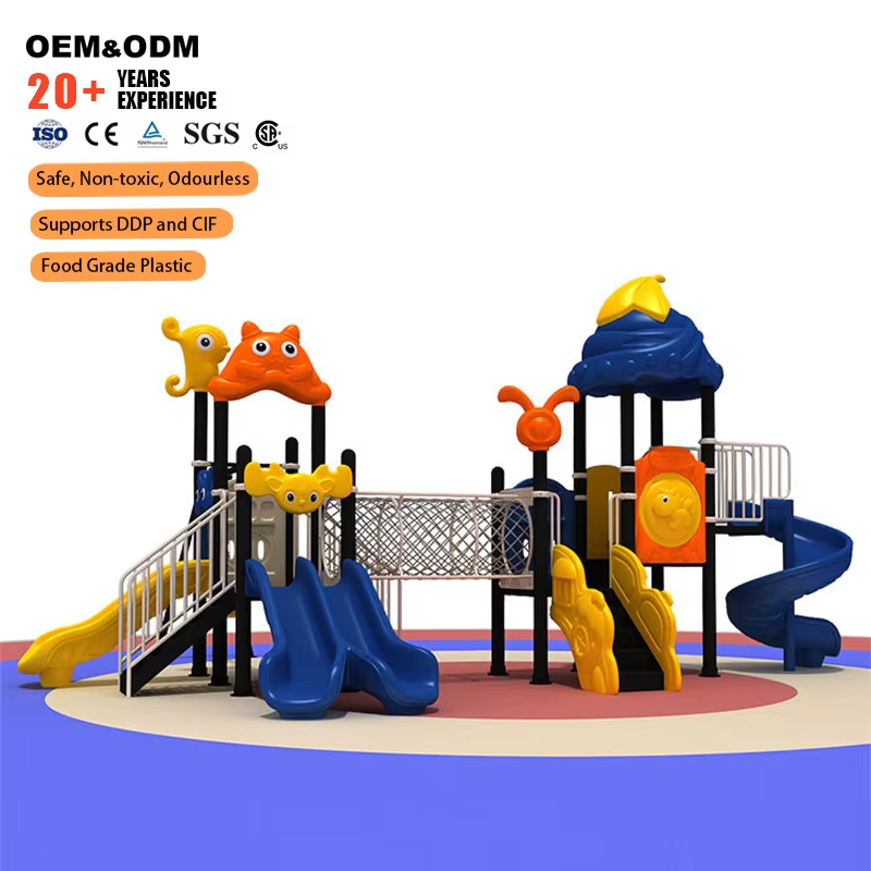 Kids Outdoor Slide Set - อุปกรณ์สนามเด็กเล่นกลางแจ้งเชิงพาณิชย์ ชุดสไลเดอร์และบันไดขนาดใหญ่สำหรับเด็ก เหมาะสำหรับสวนสนุก