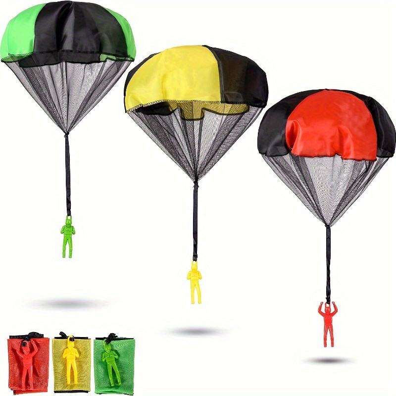 Kids Outdoor Easter Gifts - ของเล่นร่มชูชีพสำหรับเด็ก 1 ชิ้น ของเล่นร่มชูชีพแบบโยนด้วยมือ ของเล่นกลางแจ้ง ของเล่นสำหรับผู้ชาย