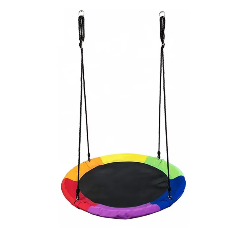 Kids Outdoor Hammock Swing - ชิงช้าเด็กสำหรับสวนกลางแจ้ง ชิงช้ารังนกหลากสีสัน ปรับความสูงได้