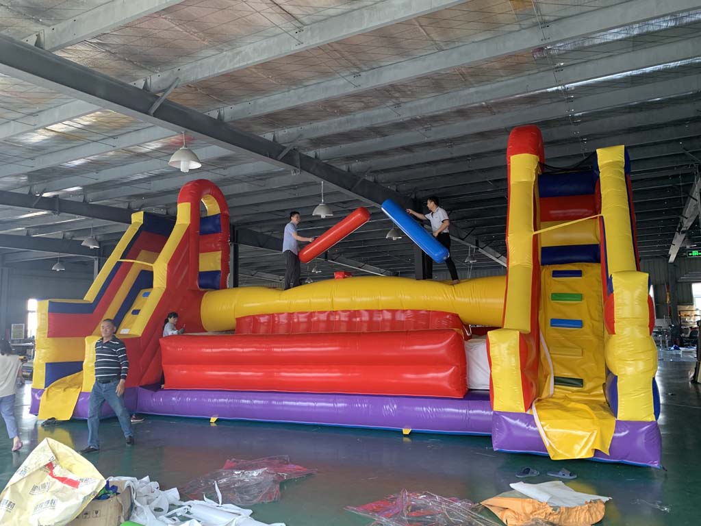 สนามแข่งขันเป่าลมขนาดใหญ่พร้อม - Kids Outdoor Games For Party บทวิจารณ์และราคา