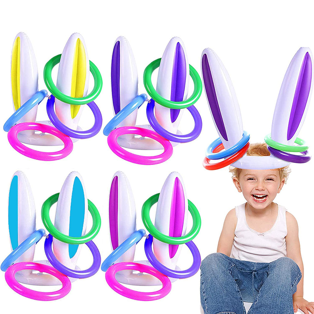 Inflatable กระต่ายหูโยนเกม Fer - Kids Outdoor Easter Gifts บทวิจารณ์และราคา