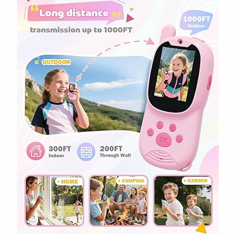 วิทยุสื่อสารแบบ 2 ชิ้น พร้อมจอ - Kids Outdoor Voices บทวิจารณ์และราคา