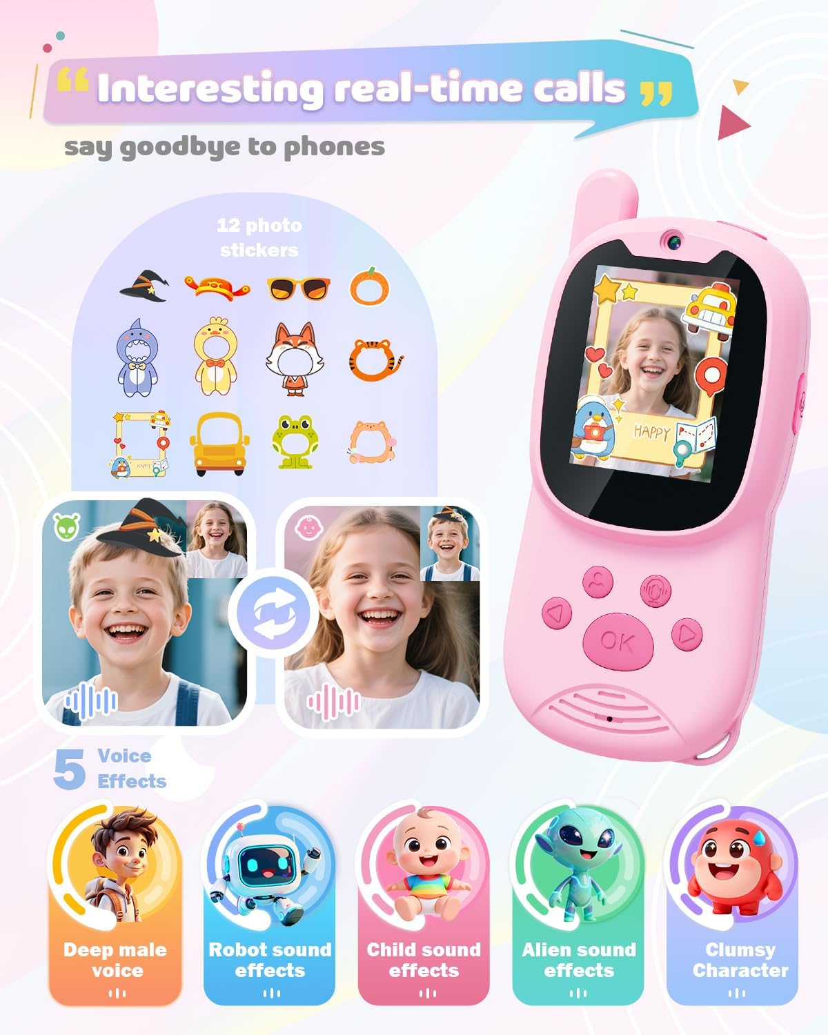วิทยุสื่อสารแบบ 2 ชิ้น พร้อมจอ - Kids Outdoor Voices บทวิจารณ์และราคา