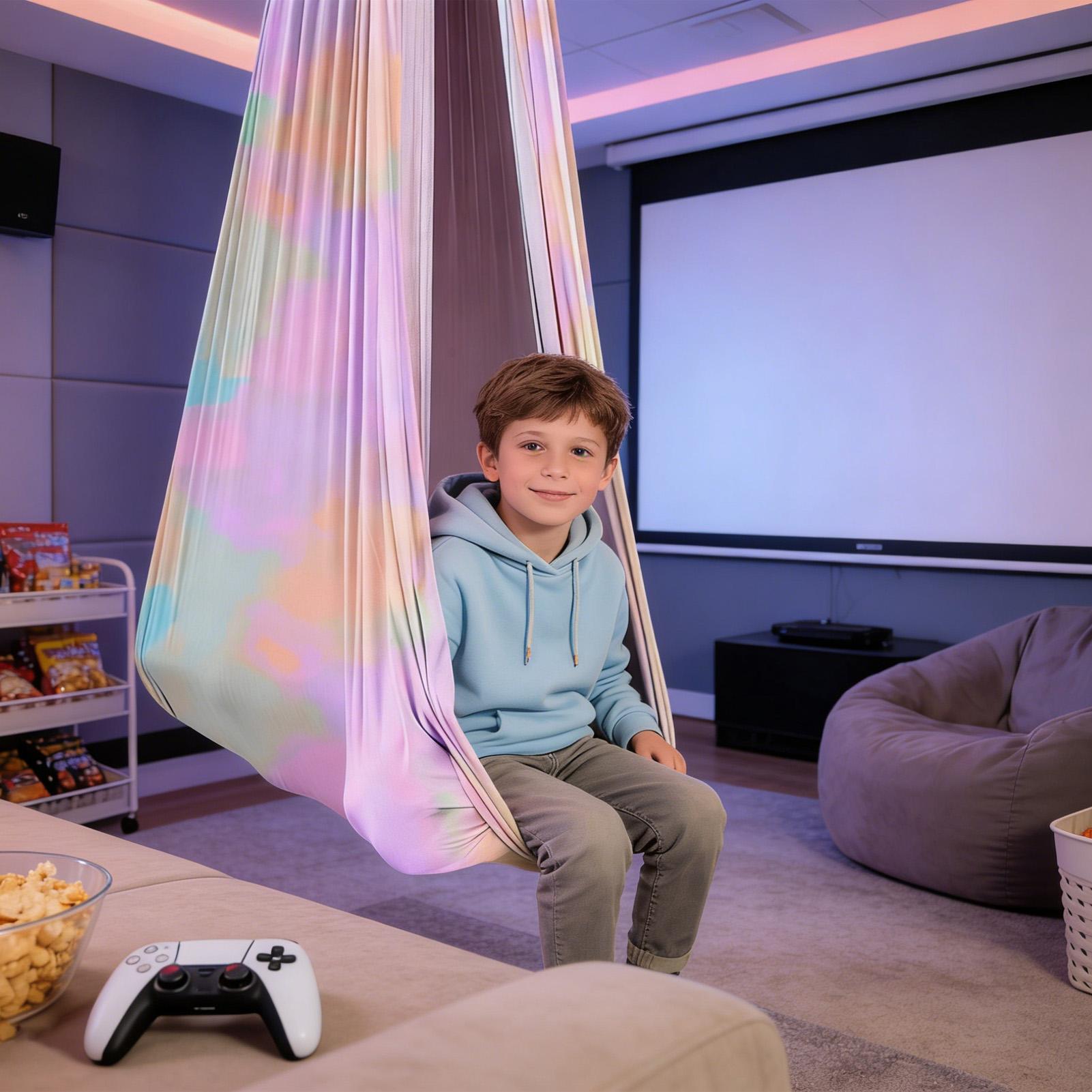 เก้าอี้โยคะแบบแกว่งสำหรับเด็ก  - Kids Outdoor Hammock Swing บทวิจารณ์และราคา