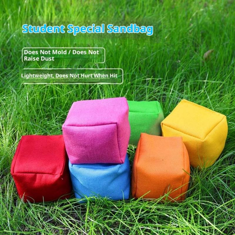 ถุงถั่วผ้าขนาดเล็กหลากสีแบบพกพ - Kids Outdoor Bean Bag บทวิจารณ์และราคา