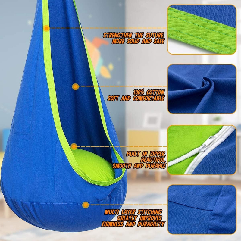 เก้าอี้ชิงช้าแบบแขวนสำหรับเด็ก - Kids Outdoor Hammock Swing บทวิจารณ์และราคา