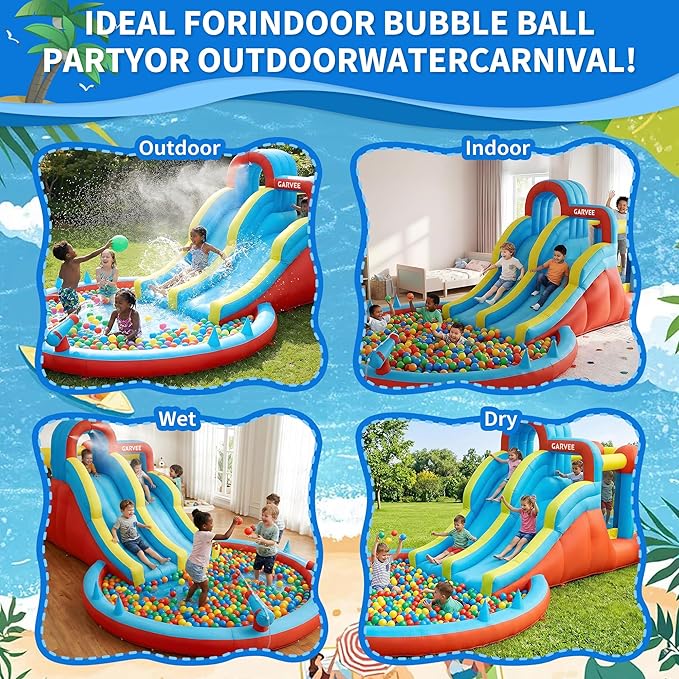 สวนน้ำเป่าลม 8-in-1 สำหรับทุกฤ - Kids Outdoor Climbing บทวิจารณ์และราคา