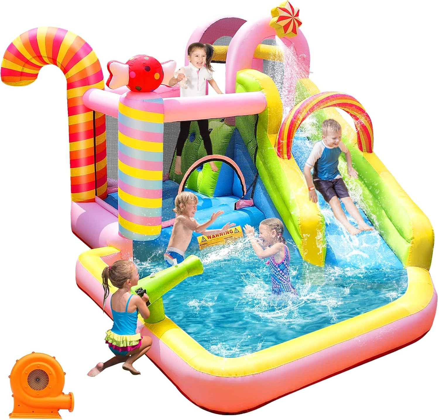 บ้านลมเป่าลมสำหรับเด็กพร้อมสไล - Kids Outdoor Climbing บทวิจารณ์และราคา