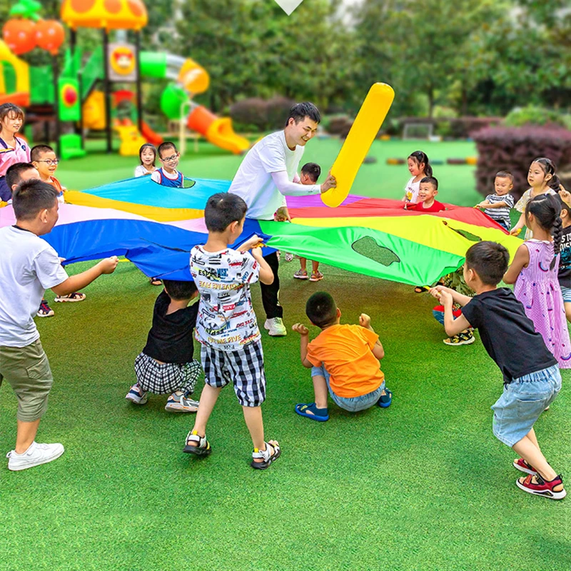 ร่มร่มร่อนสีรุ้ง เกมนักล่ากอเฟ - Kids Outdoor Games For Party บทวิจารณ์และราคา