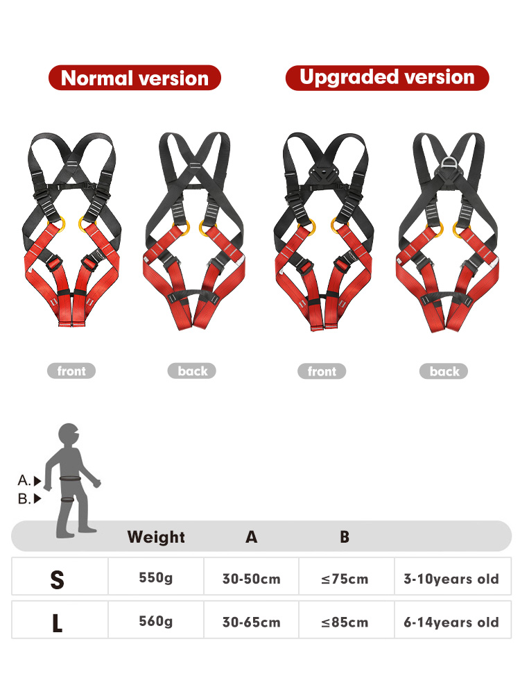 เข็มขัดนิรภัยสำหรับเด็ก ชุดสาย - Kids Outdoor Climbing บทวิจารณ์และราคา