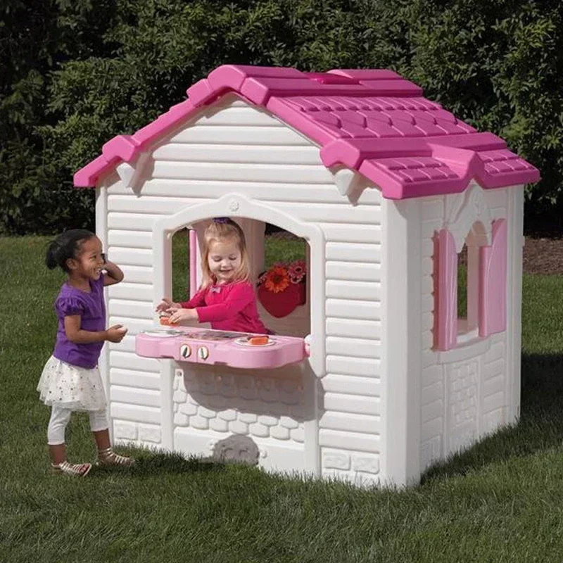 บ้านของเล่นเด็กเล็ก ทำจากพลาสต - Kids Outdoor Cubby House บทวิจารณ์และราคา