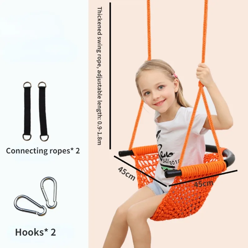 เปลญวนเด็ก ชิงช้าถักมือ ของเล่ - Kids Outdoor Hammock Swing บทวิจารณ์และราคา
