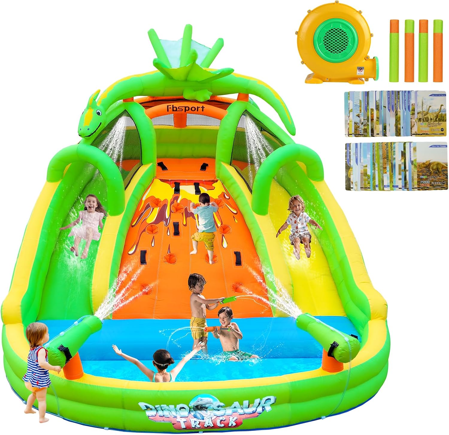 บ้านลมเด็กพร้อมสไลเดอร์ ผนังปี - Kids Outdoor Climbing บทวิจารณ์และราคา