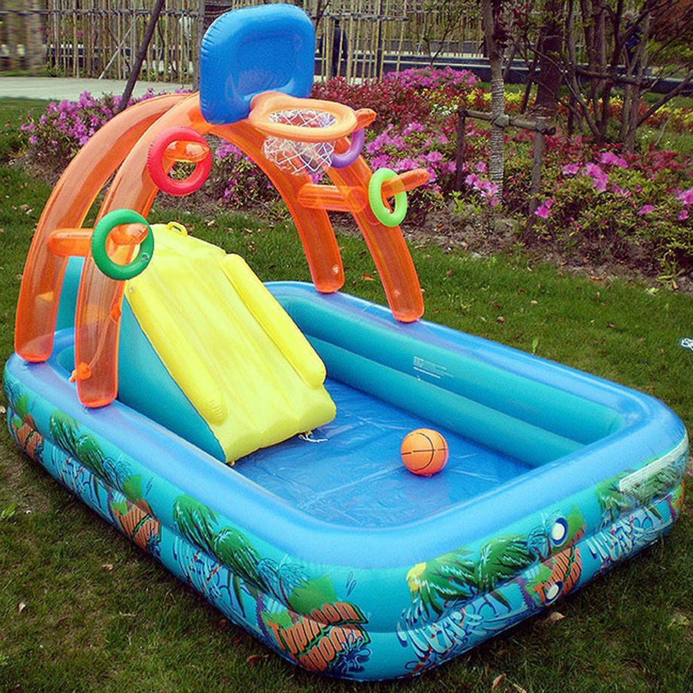 ใหม่สไลด์น้ําเด็กสนุกสนามหญ้าน - Kids Outdoor Slide Set บทวิจารณ์และราคา