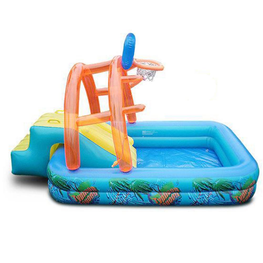 ใหม่สไลด์น้ําเด็กสนุกสนามหญ้าน - Kids Outdoor Slide Set บทวิจารณ์และราคา