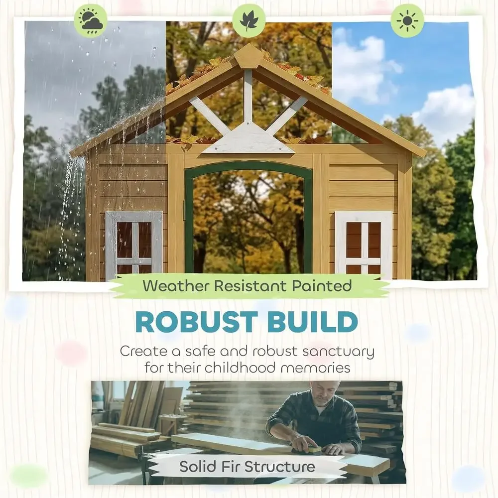 บ้านเด็กเล่นกลางแจ้ง Qaba, บ้า - Qaba Kids Outdoor Playhouse บทวิจารณ์และราคา