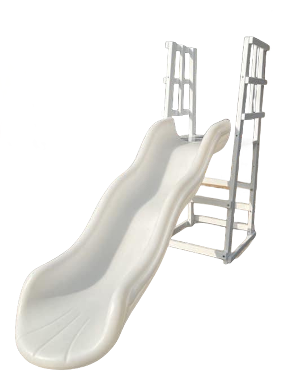 สไลเดอร์พลาสติกสีขาวแบบสองช่อง - Kids Outdoor Slide Set บทวิจารณ์และราคา