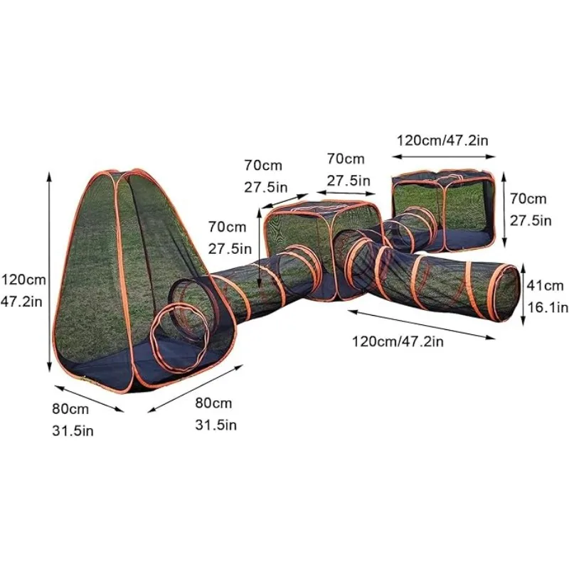เต็นท์แมว 6-in-1 พร้อมอุโมงค์  - Outdoor Tent Playhouse บทวิจารณ์และราคา