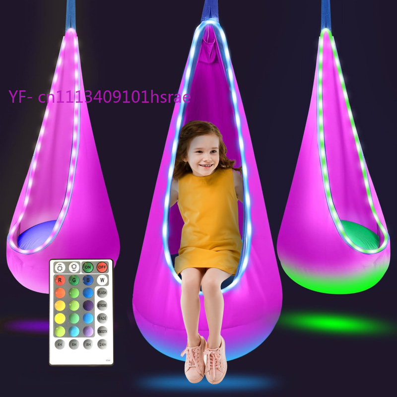 เปลญวนเป่าลม LED เรืองแสง พกพา - Kids Outdoor Hammock Swing บทวิจารณ์และราคา