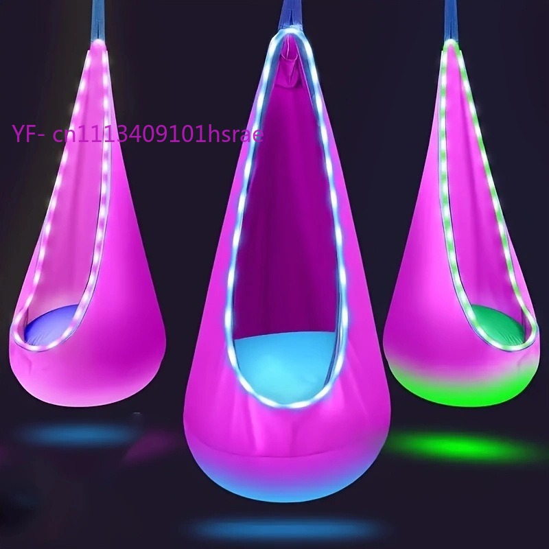 เปลญวนเป่าลม LED เรืองแสง พกพา - Kids Outdoor Hammock Swing บทวิจารณ์และราคา