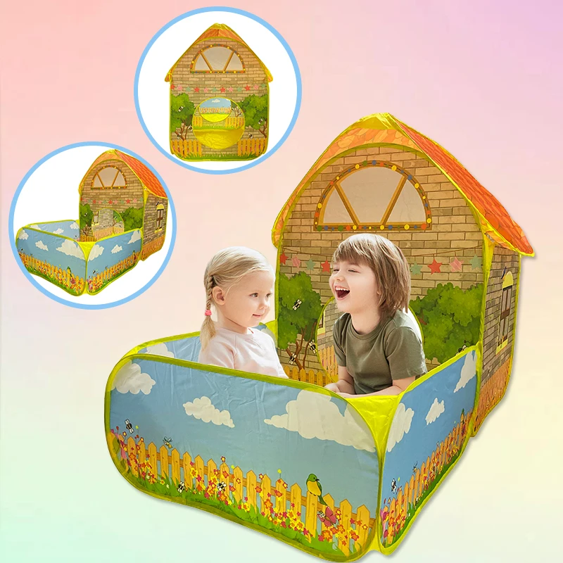 เต็นท์เด็กแบบพับได้พร้อมลานกลา - Outdoor Tent Playhouse บทวิจารณ์และราคา