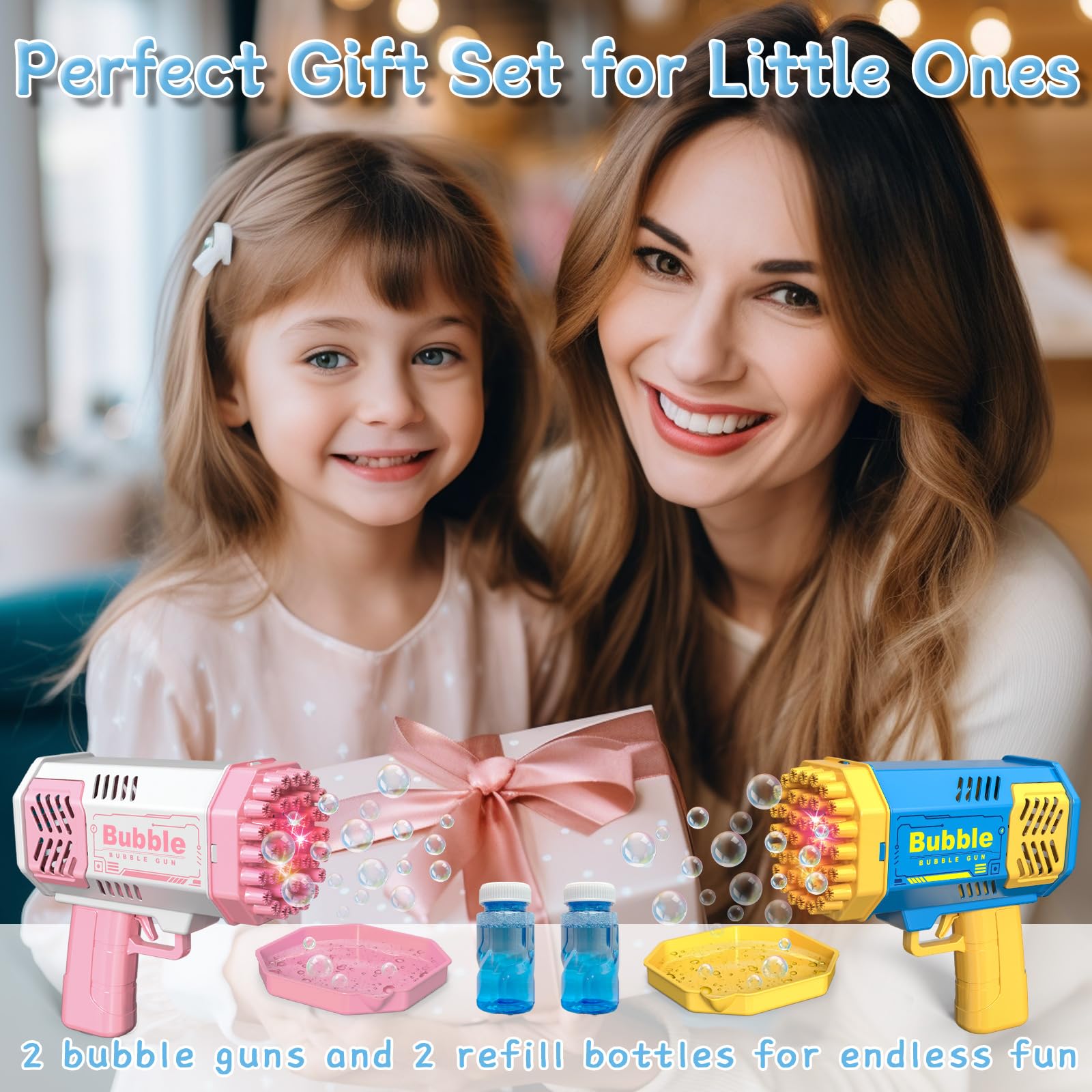ปืนยิงฟองสบู่ 40 รู สำหรับเด็ก - Kids Outdoor Easter Gifts บทวิจารณ์และราคา