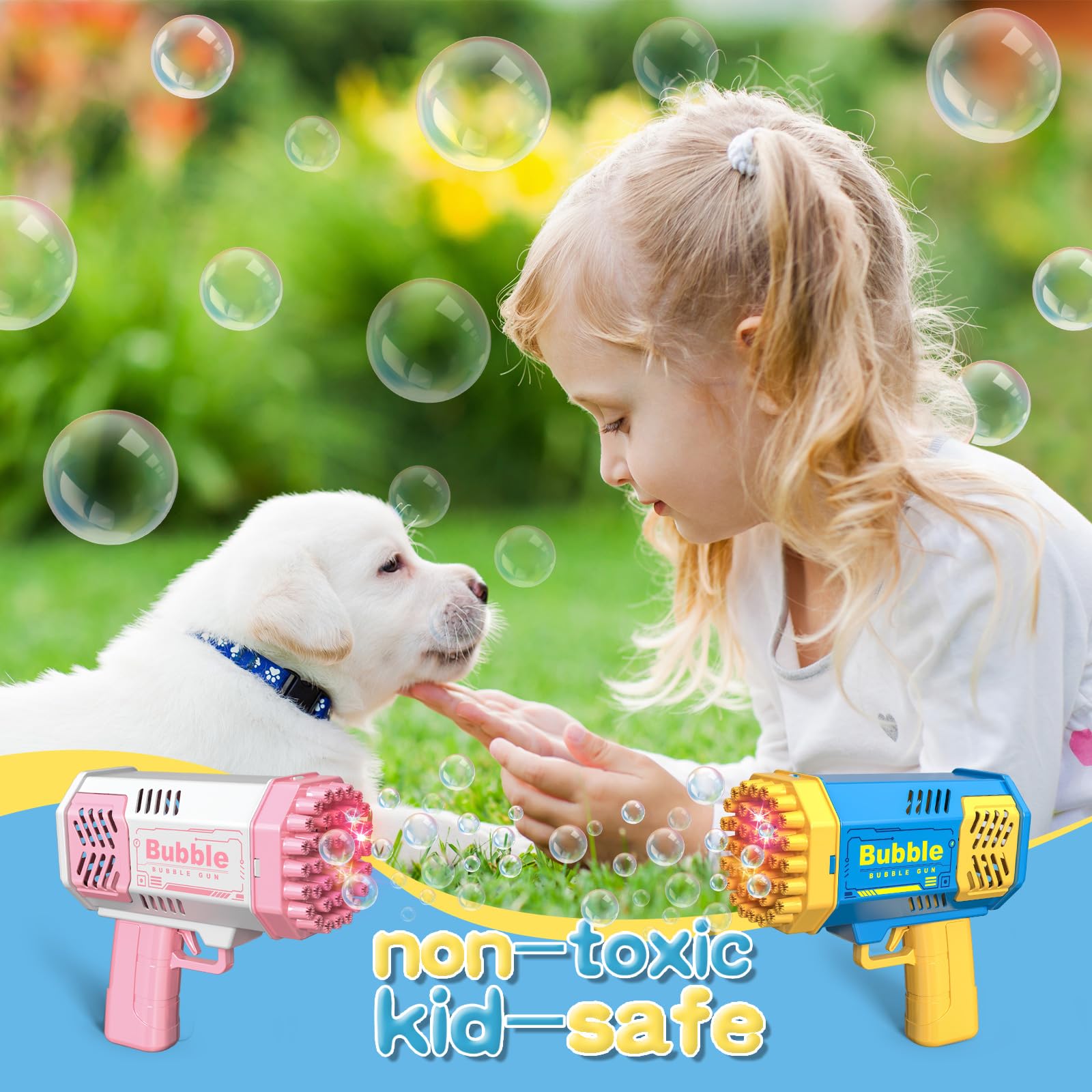 ปืนยิงฟองสบู่ 40 รู สำหรับเด็ก - Kids Outdoor Easter Gifts บทวิจารณ์และราคา