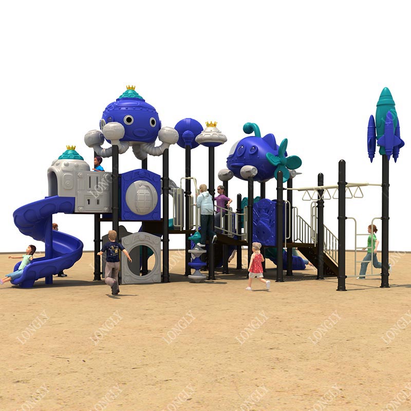 อุปกรณ์สนามเด็กเล่นพลาสติกกลาง - Kids Outdoor Monkey Bars บทวิจารณ์และราคา