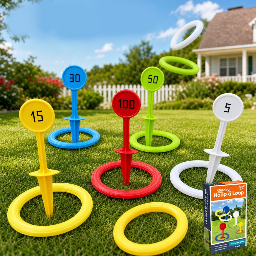 ชุดเกมโยนห่วงพลาสติกสำหรับเด็ก - Kids Outdoor Games For Party บทวิจารณ์และราคา