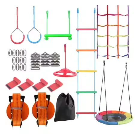 ชุดอุปกรณ์สนามฝึกซ้อมวอร์ริเออ - Kids Outdoor Monkey Bars บทวิจารณ์และราคา