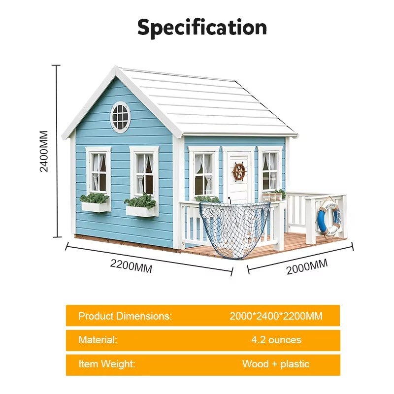 บ้านไม้สำหรับเด็กเล่นกลางแจ้งใ - Kids Outdoor Cubby House บทวิจารณ์และราคา
